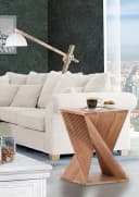 Gutmann Factory Beistelltisch Beige Natur Massivholz Modern Bild 1