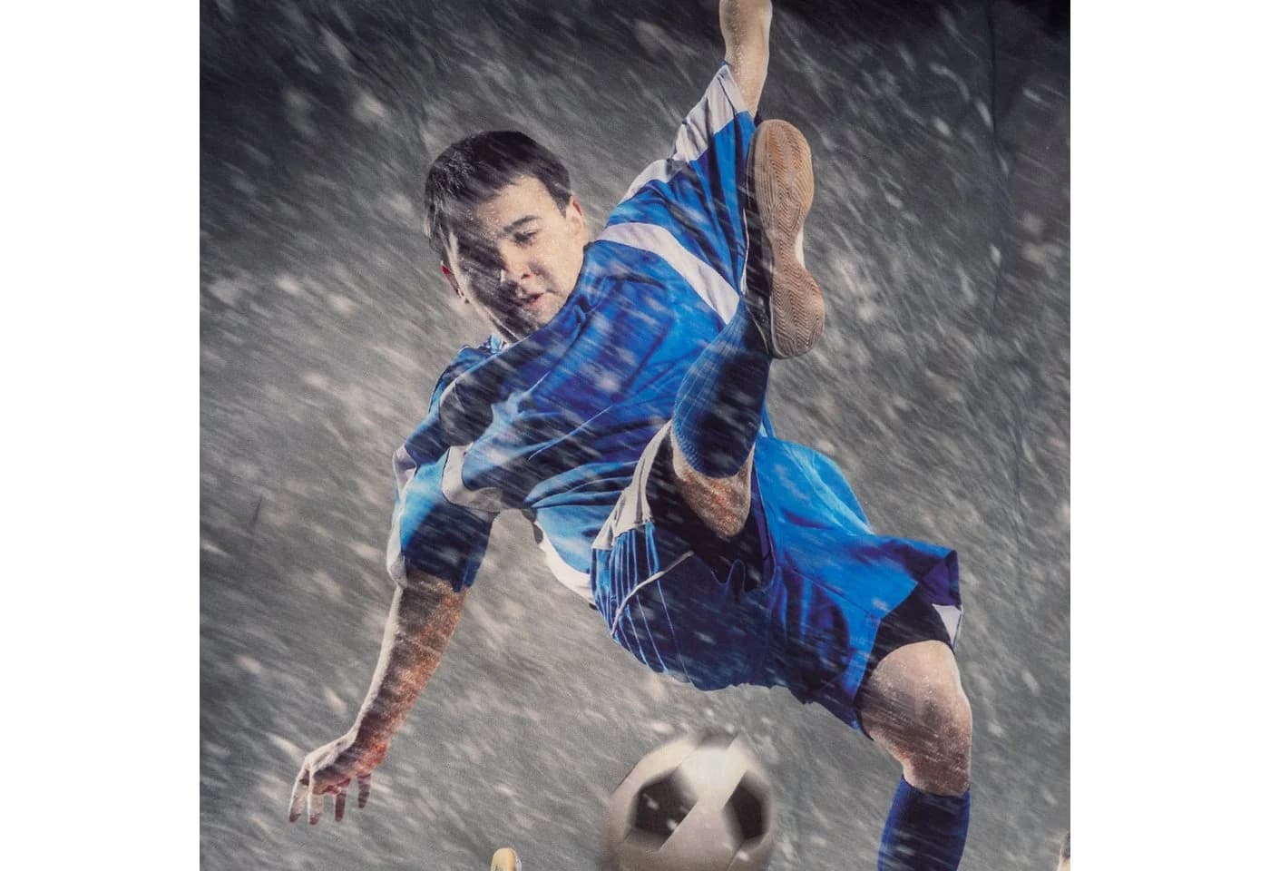 Traumschloss Bettwäsche TS Edition 2-teilig Baumwolle Fußball Duell Blau/Weiß - Bild 3