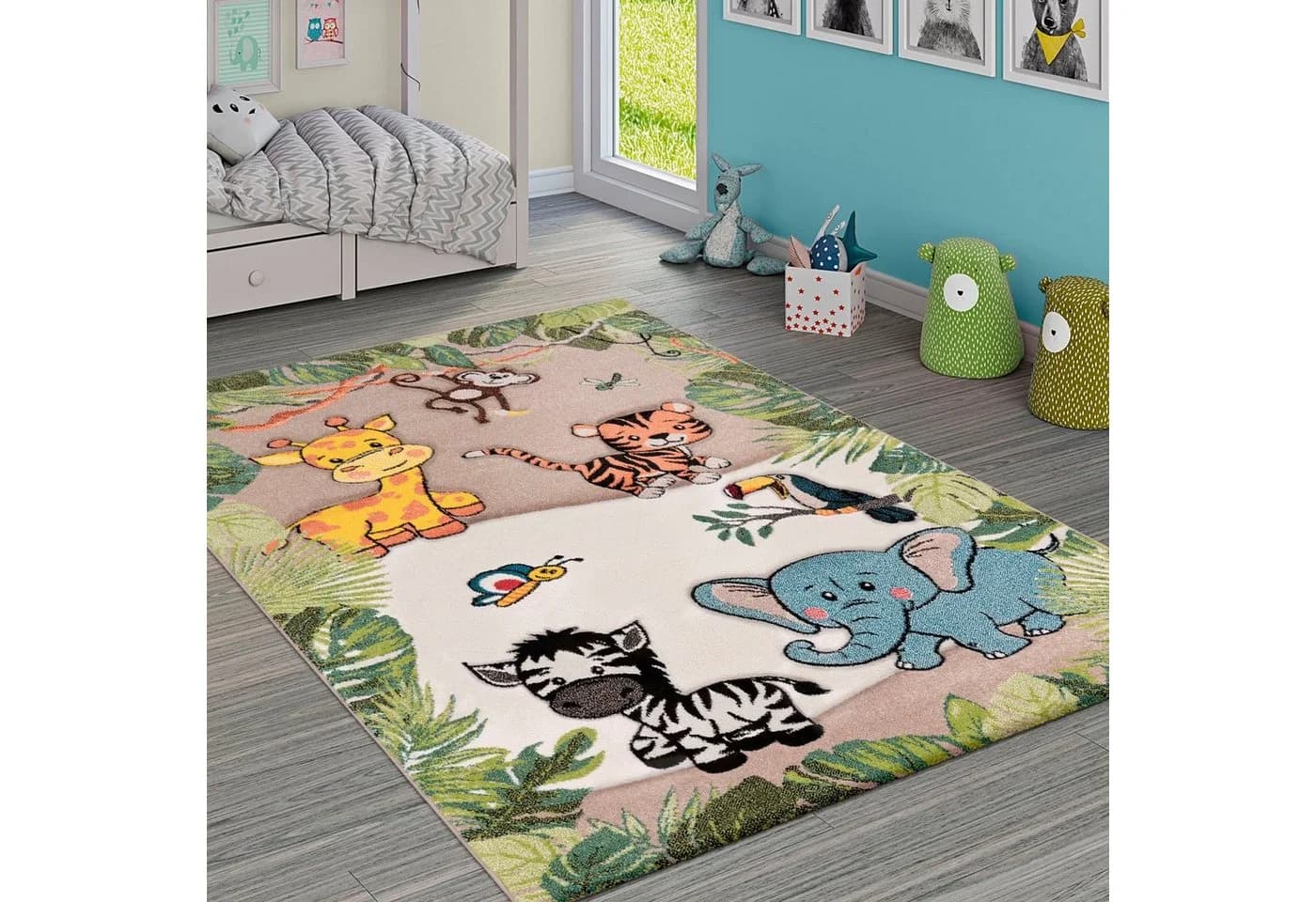Paco Home Kinderteppich Diamond 644 3D-Design Dschungel Tiere - Bild 2