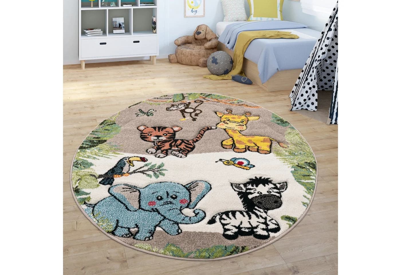 Paco Home Kinderteppich Diamond 644 Dschungel-Tiere 3D-Design - Bild 2