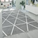 PACO HOME Teppich Stella 401 Grau Geometrisches Rautenmuster Skandi Bild 5