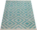 Paco Home Teppich Poco 821 Blau Weiß Rauten Design Outdoor Bild 1