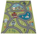 PACO HOME Kinderteppich Bino 562 Grün Straßen-Motiv Kurzflor Bild 1