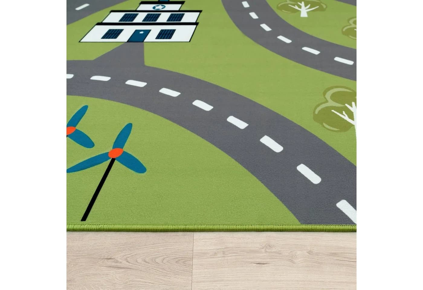 PACO HOME Kinderteppich Bino 562 Grün Straßen-Motiv Kurzflor - Bild 4