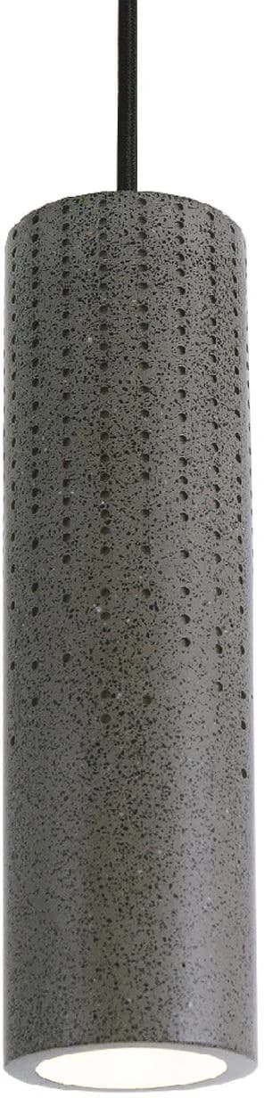 PACO HOME Pendelleuchte BAROLL Grau Betonoptik
