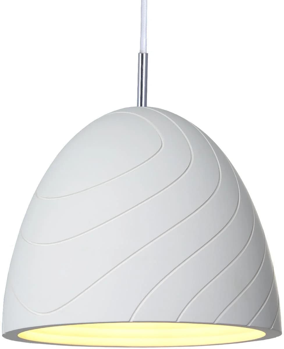 PACO HOME Pendelleuchte GRIP Weiß Beton Optik E27