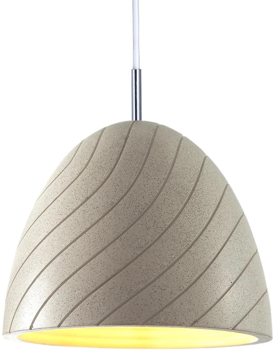 PACO HOME Pendelleuchte GRIP Beige Sand Betonoptik höhenverstellbar