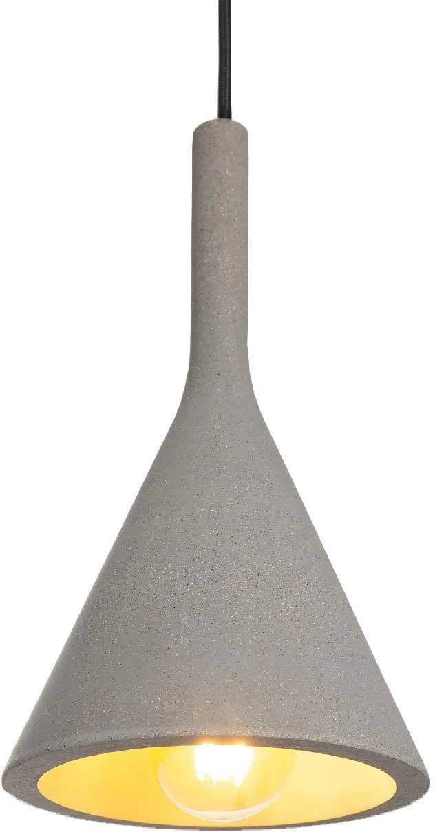 PACO HOME Pendelleuchte CLOUCH grau Beton