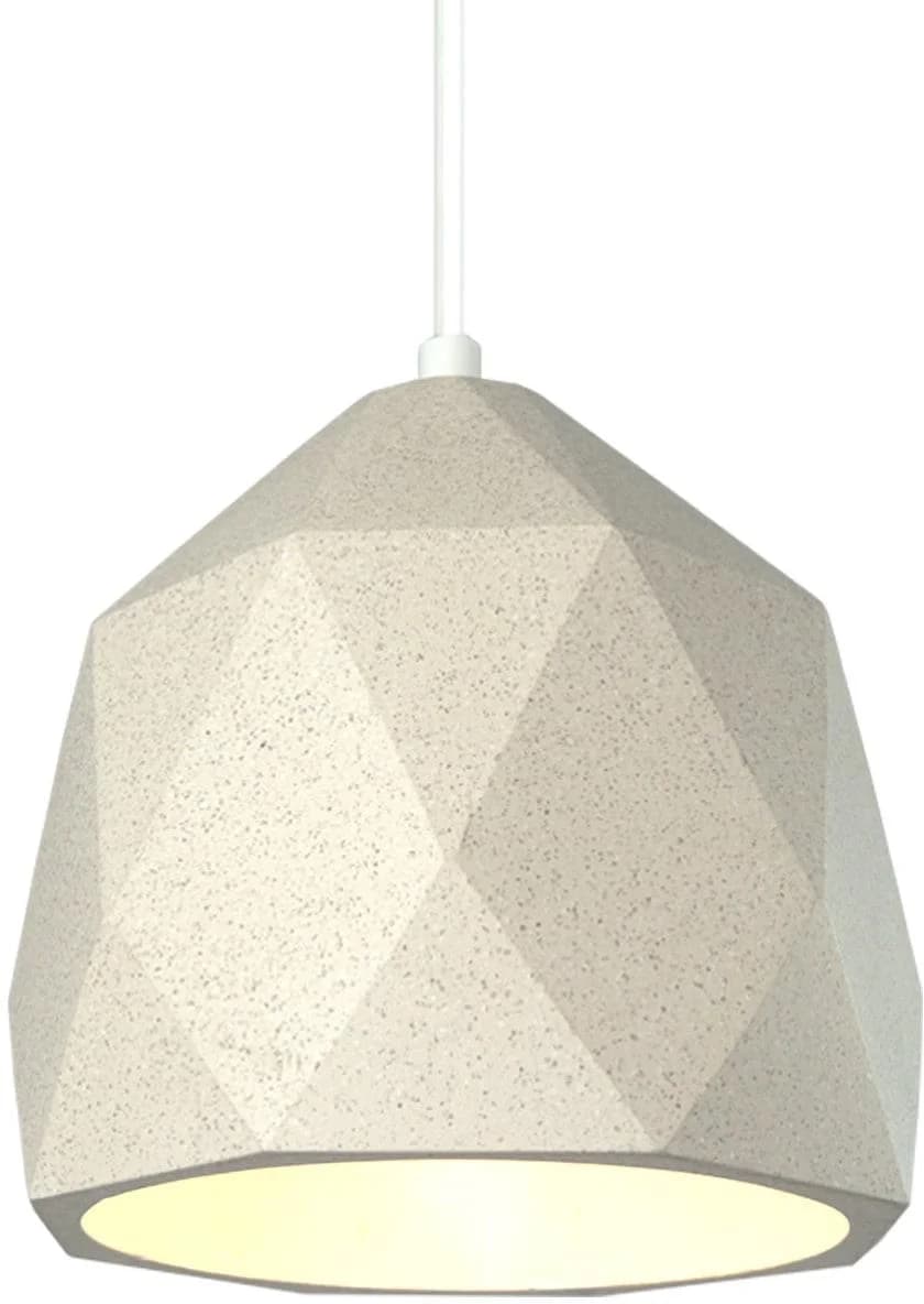 PACO HOME Pendelleuchte FREE-TOWN Beige Sand 18cm