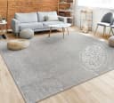 PACO HOME Teppich Porto 890 Silber Uni Kurzflor Bild 5