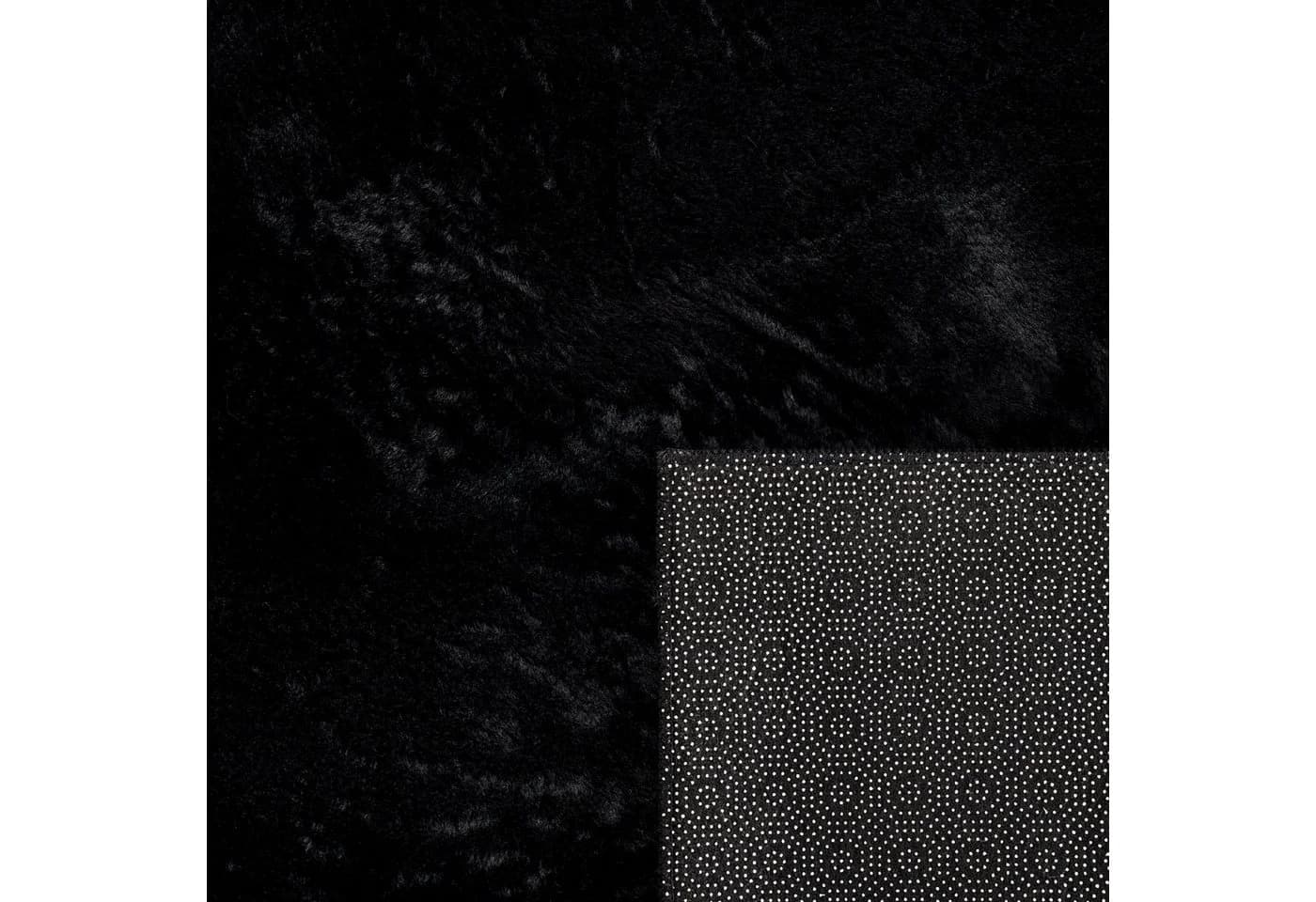PACO HOME Kunstfell Soft 380 Fellteppich Schwarz Hochflor - Bild 3