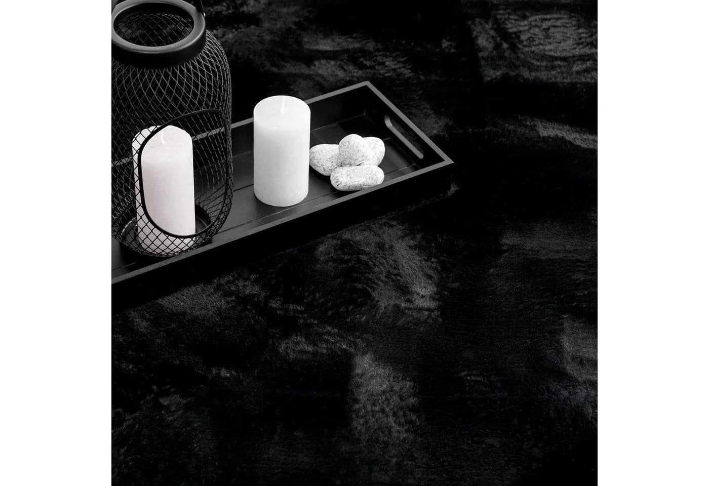 PACO HOME Kunstfell Soft 380 Fellteppich Schwarz Hochflor - Bild 5