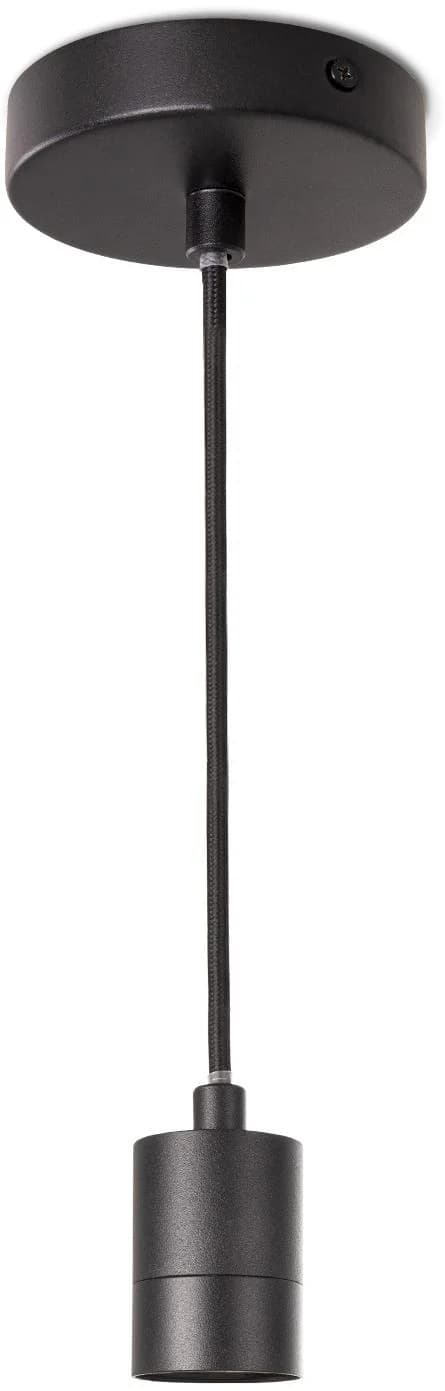 PACO HOME Pendelleuchte HUGO Schwarz Aluminium E27
