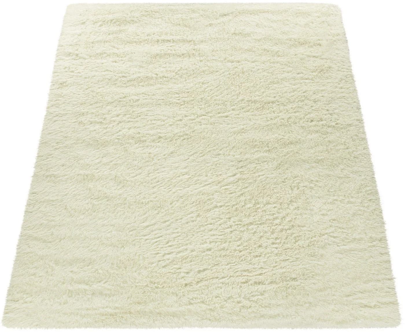 Paco Home Hochflor-Teppich Silky 591 Vanille