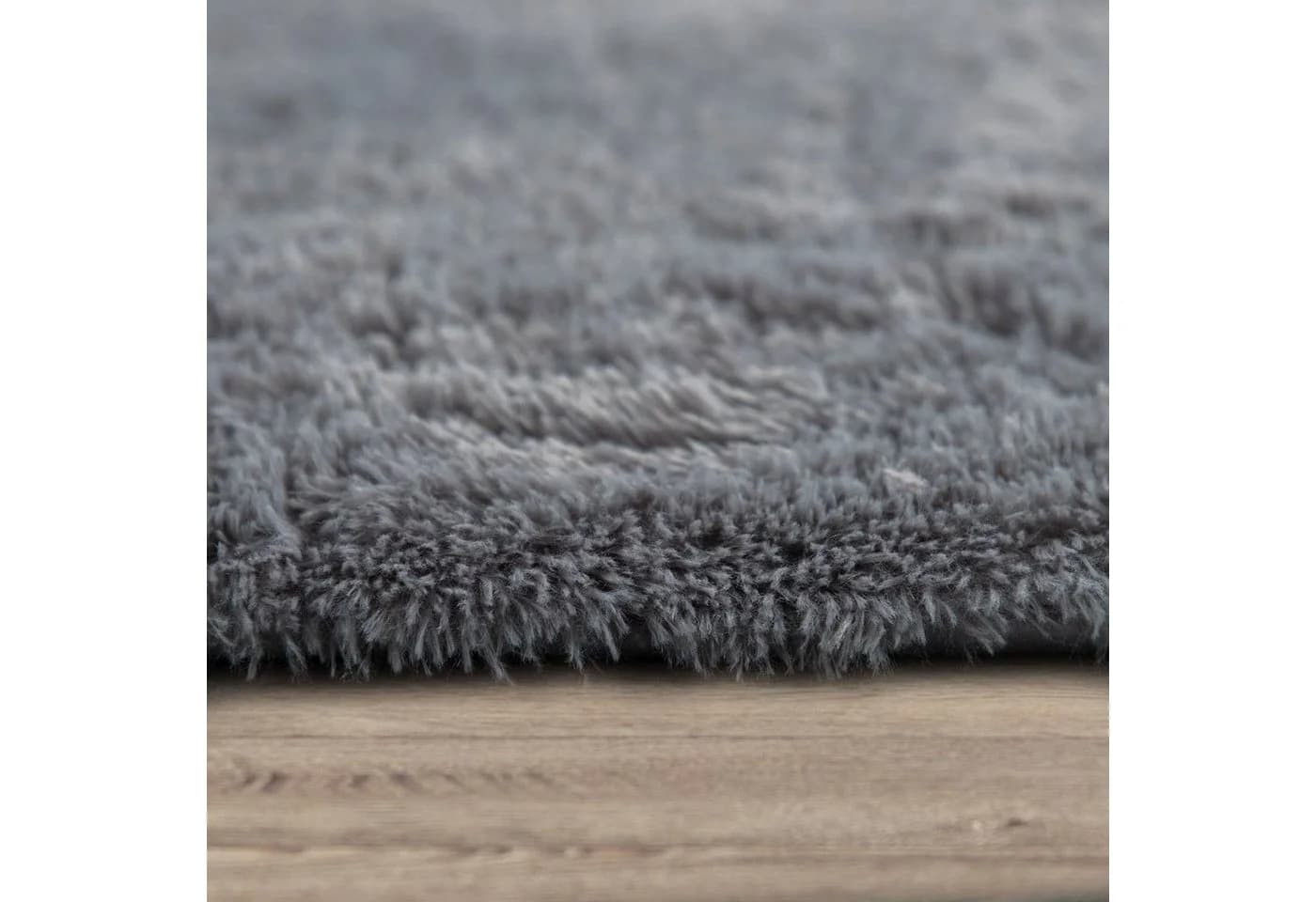 Paco Home Hochflor-Teppich Silky 591 Grau - Bild 3