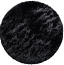 PACO HOME Hochflor-Teppich Silky 591 Schwarz Rund 80cm Bild 1