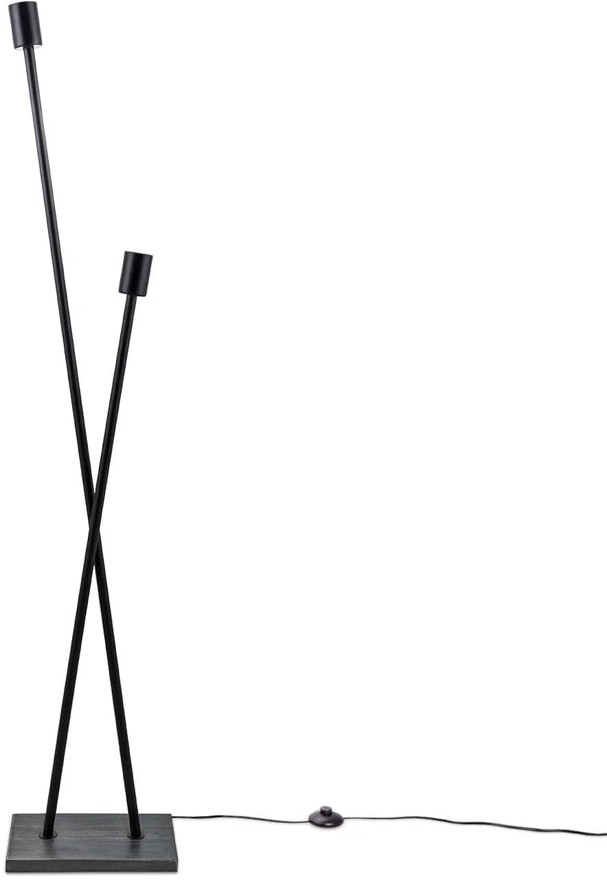 PACO HOME Stehlampe IKS Schwarz Industrial Design E27
