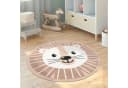 Paco Home Kinderteppich Löwe Beige Rund 80cm Bild 1