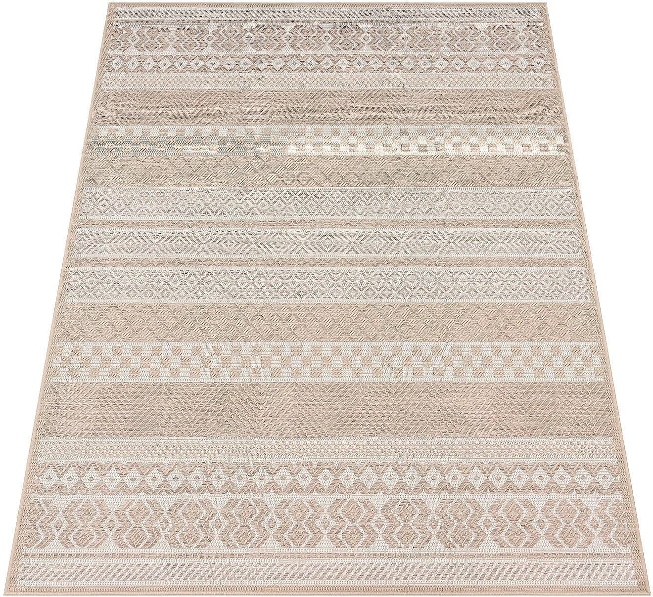 PACO HOME Teppich Vermont 183 Beige Polypropylen Indoor Outdoor - Bild 2