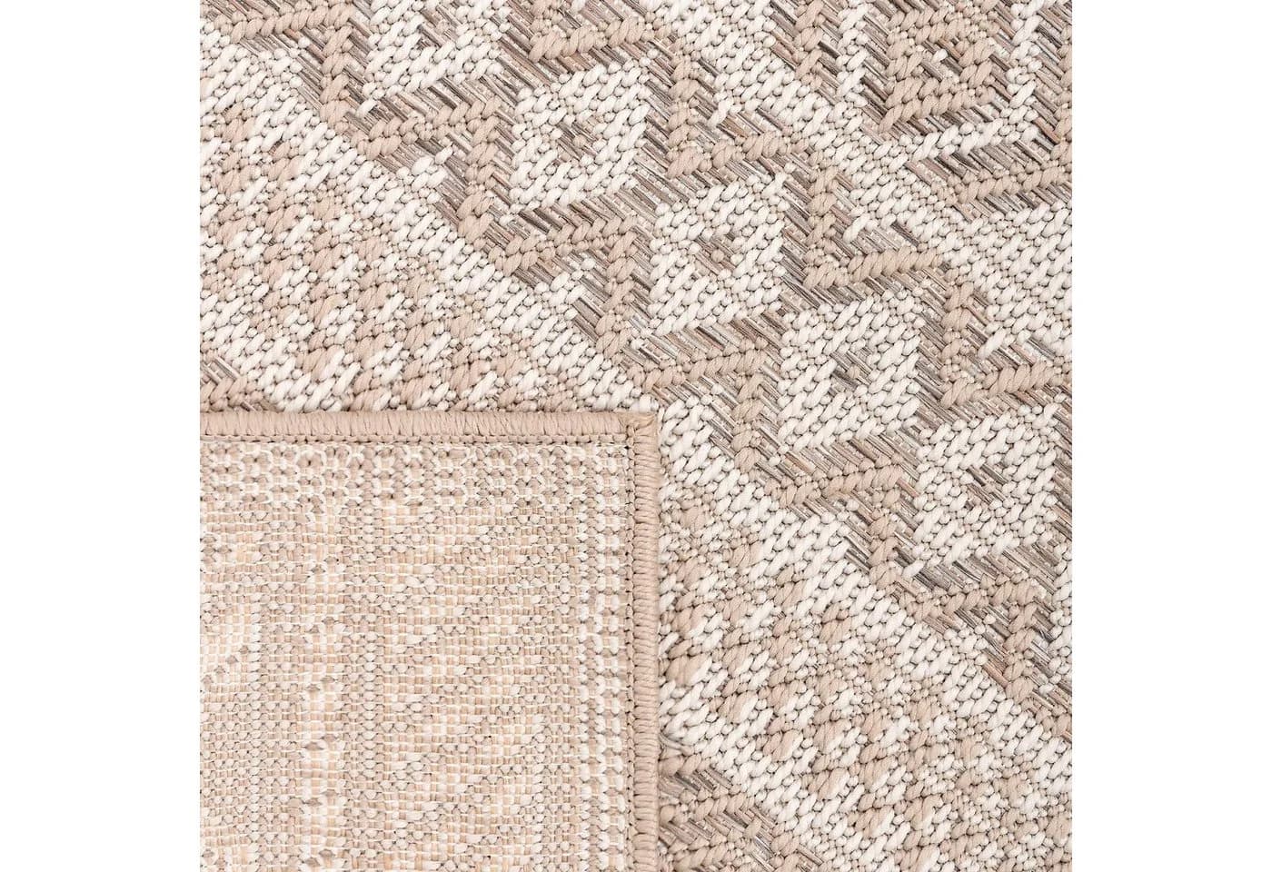 PACO HOME Teppich Vermont 183 Beige Polypropylen Indoor Outdoor - Bild 3
