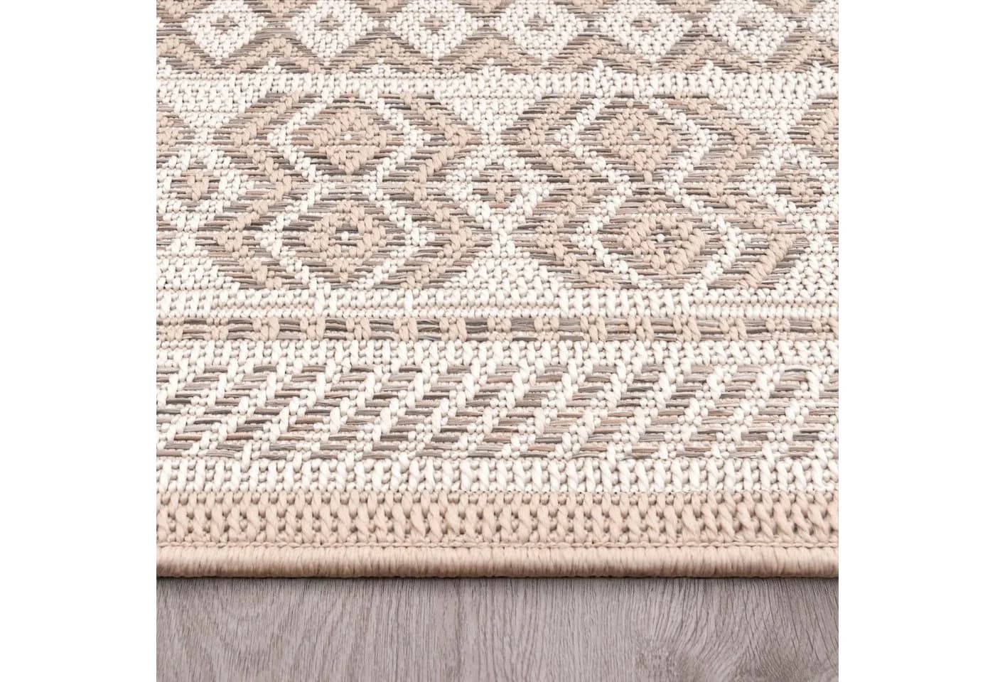 PACO HOME Teppich Vermont 183 Beige Polypropylen Indoor Outdoor - Bild 4