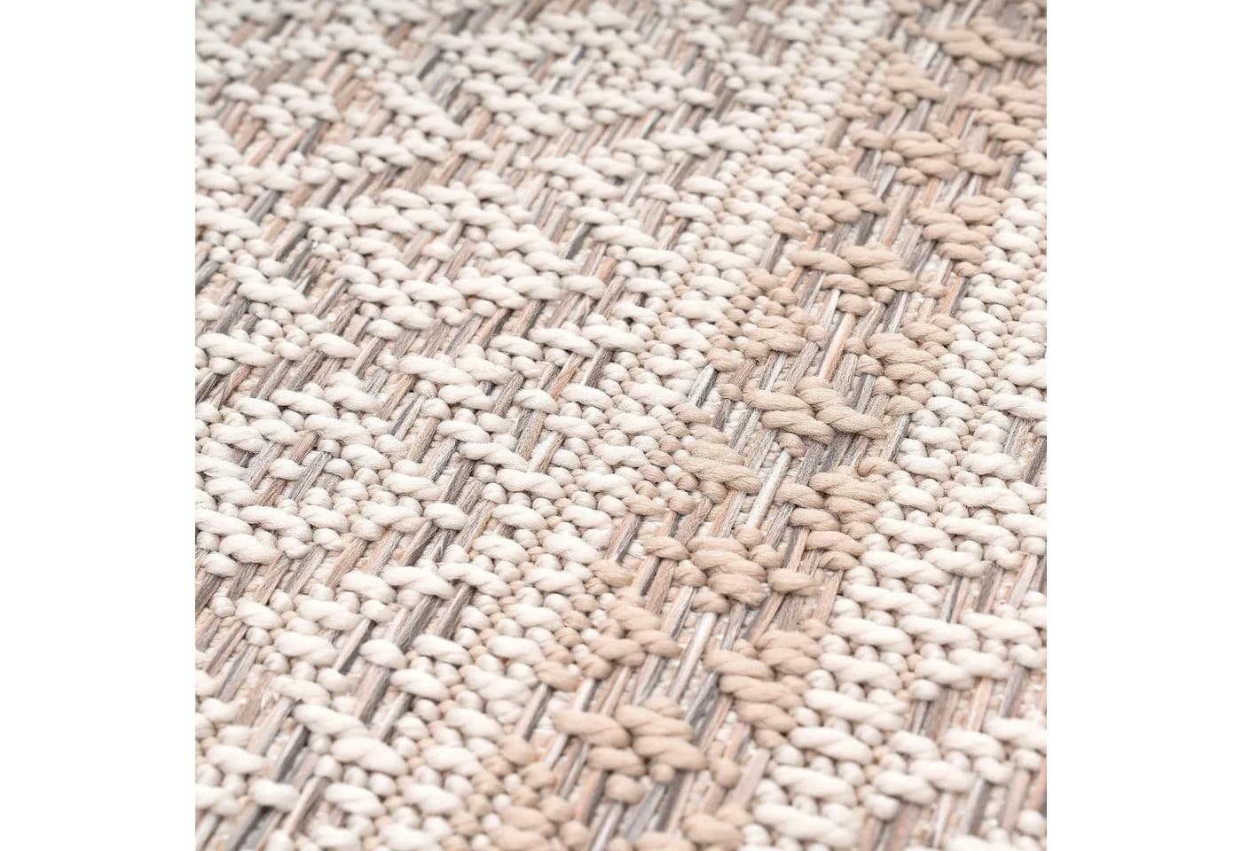 PACO HOME Teppich Vermont 183 Beige Polypropylen Indoor Outdoor - Bild 5