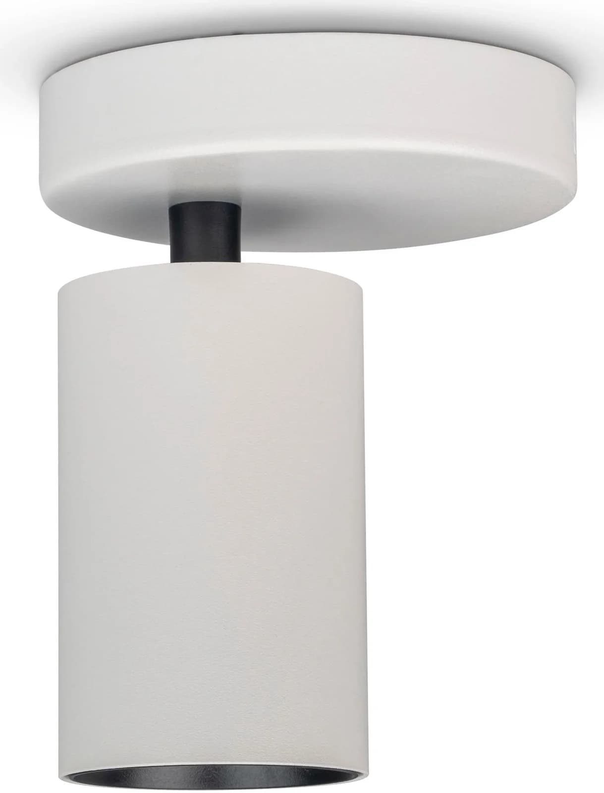 PACO HOME Wandleuchte TIMO RD Schwarz-Weiß Aluminium
