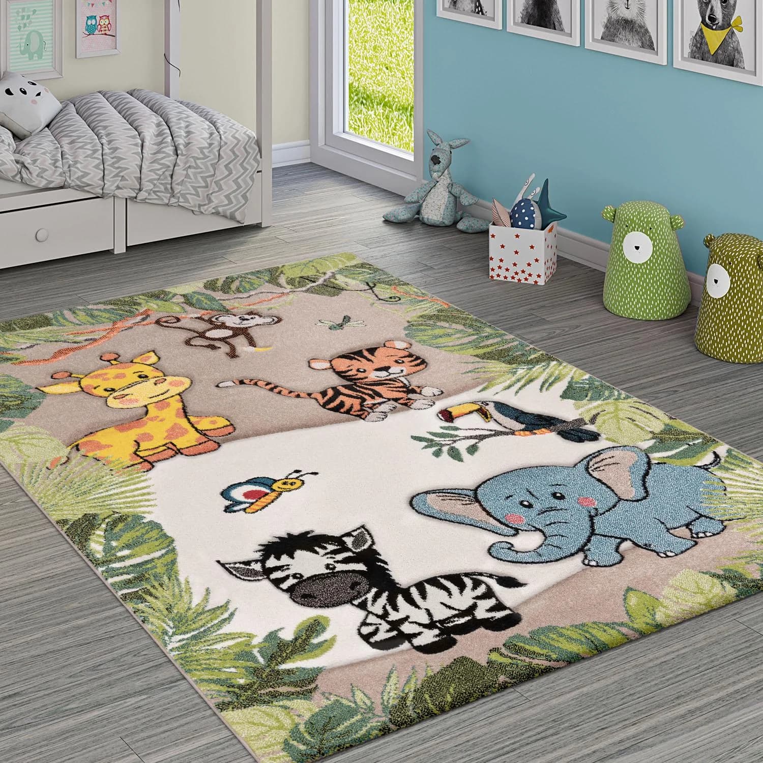 Paco Home Kinderteppich Diamond 644 Beige