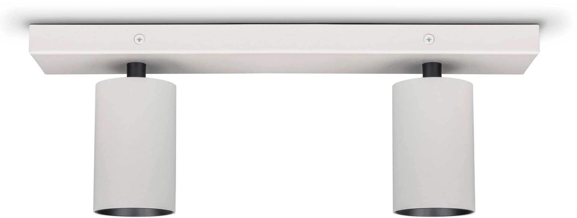 PACO HOME Wandleuchte TIMO SQ Schwarz-Weiß 2x GU10