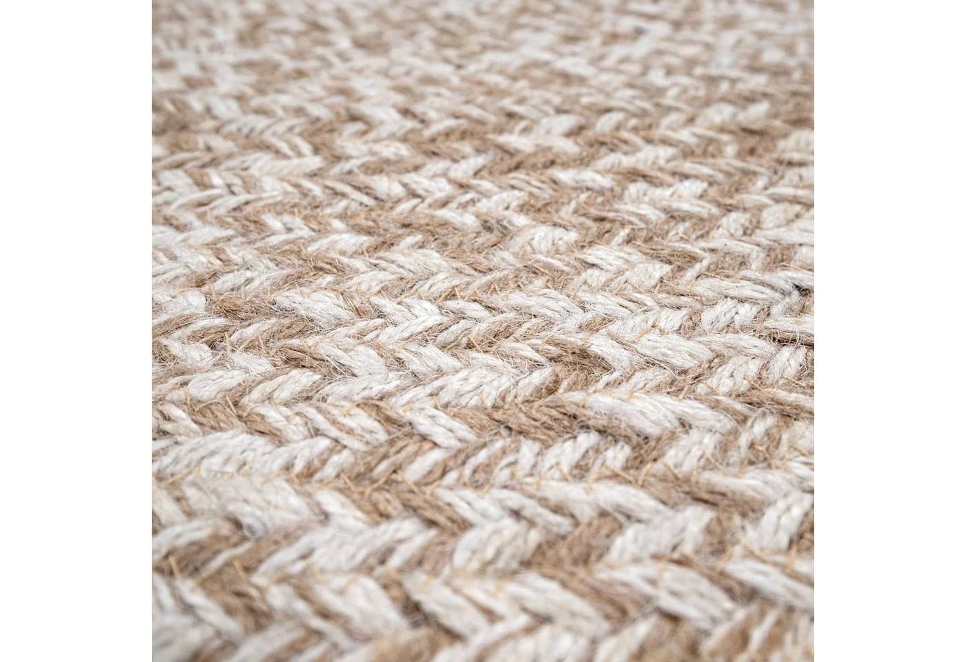Paco Home Teppich Viborg 595 Rund Beige Jute Modern Boho - Bild 4