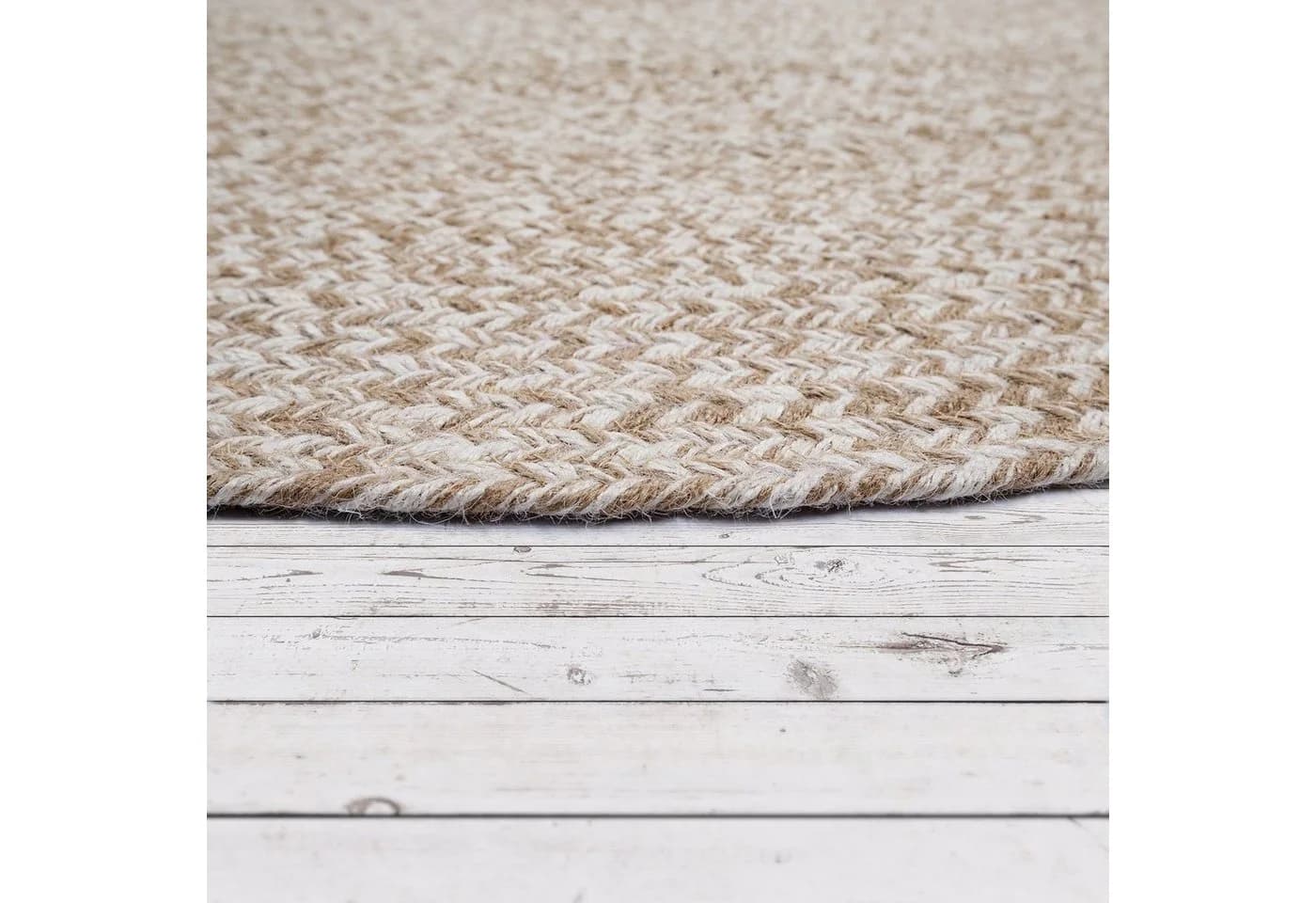 Paco Home Teppich Viborg 595 Rund Beige Jute Modern Boho - Bild 5