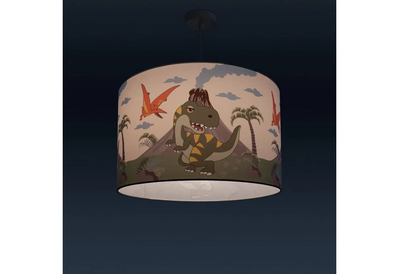 Paco Home Pendelleuchte Diamond 636 Dinosaurier Kinderlampe E27 - Bild 3