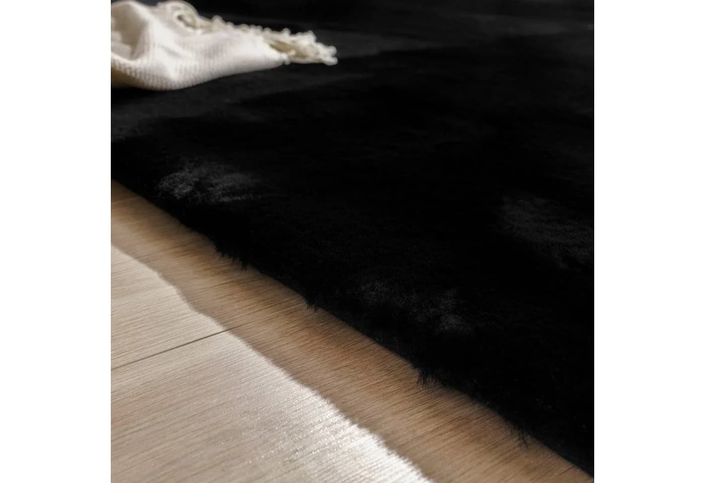 PACO HOME Hochflor-Teppich Rabbit Deluxe 860 Schwarz - Bild 4