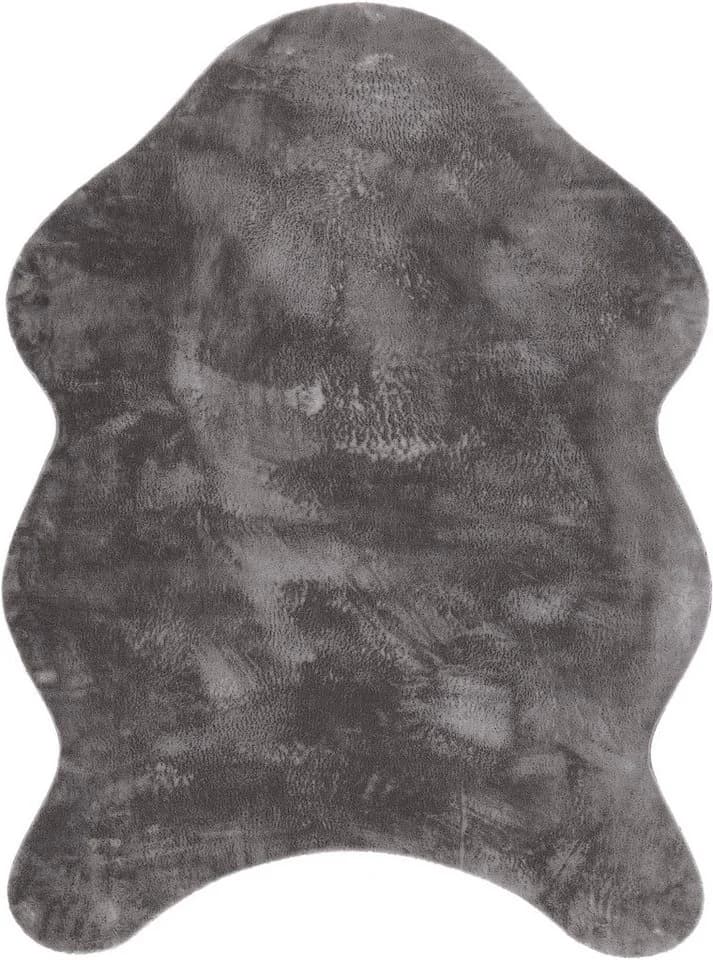 Paco Home Fellteppich Grau Anthrazit Polyester Uni - Bild 2