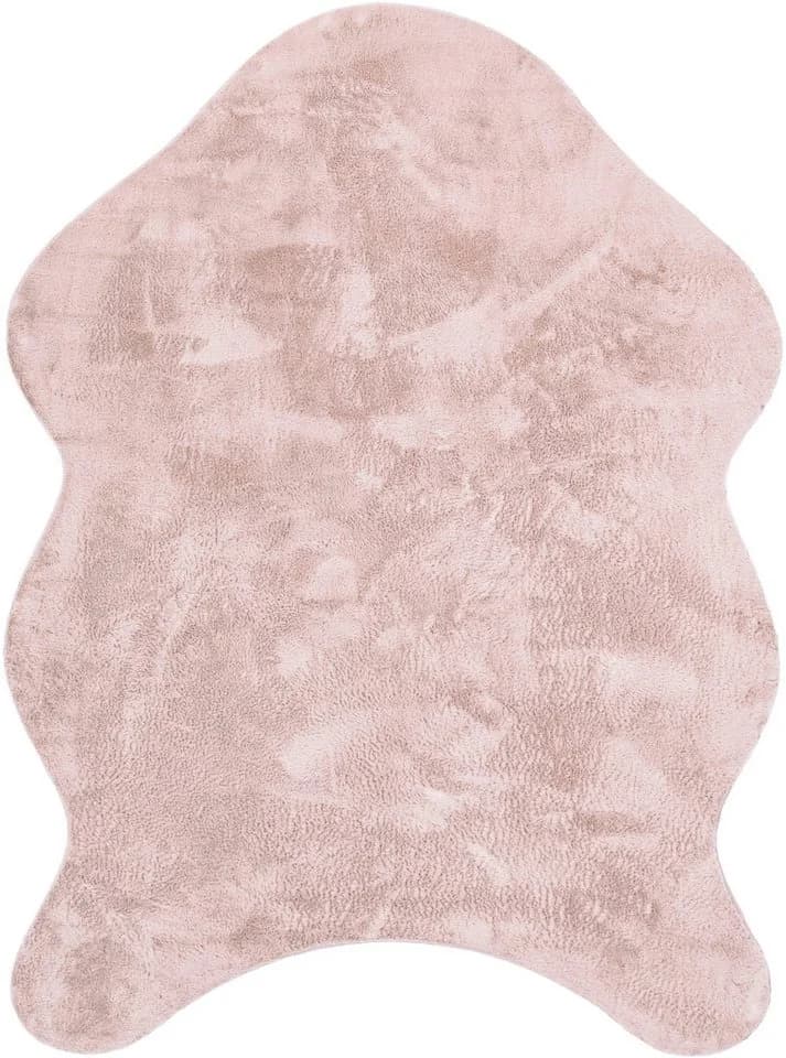 PACO HOME Fellteppich Pelt 640 Rosa Modern Uni - Bild 2