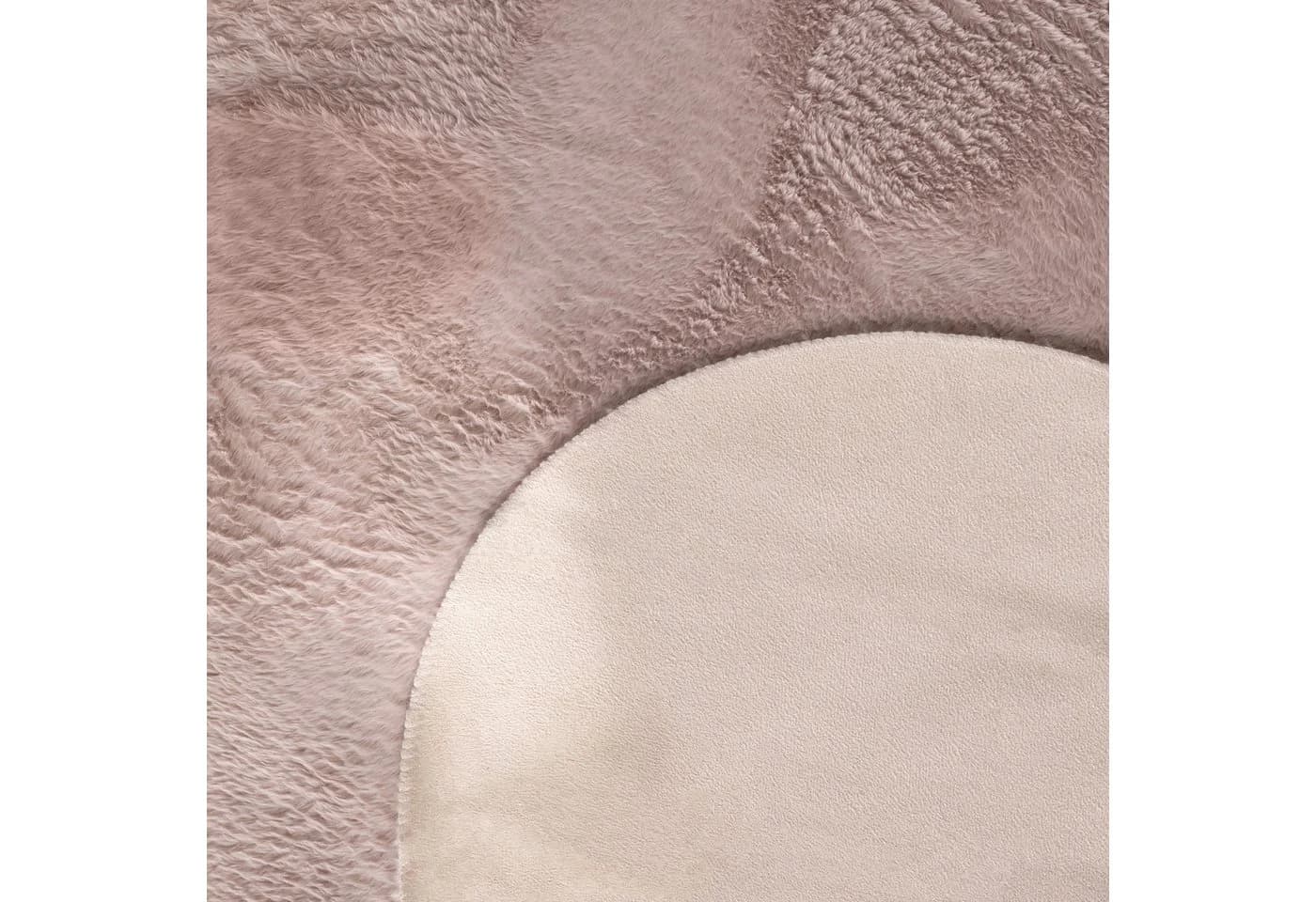 PACO HOME Fellteppich Pelt 640 Rosa Modern Uni - Bild 3