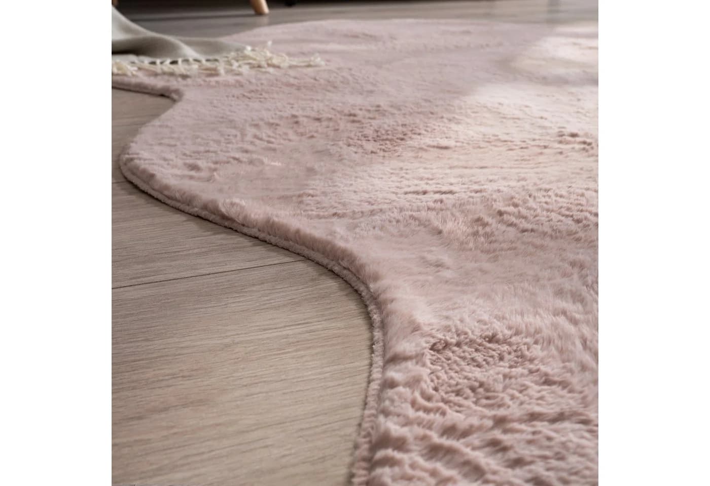 PACO HOME Fellteppich Pelt 640 Rosa Modern Uni - Bild 4