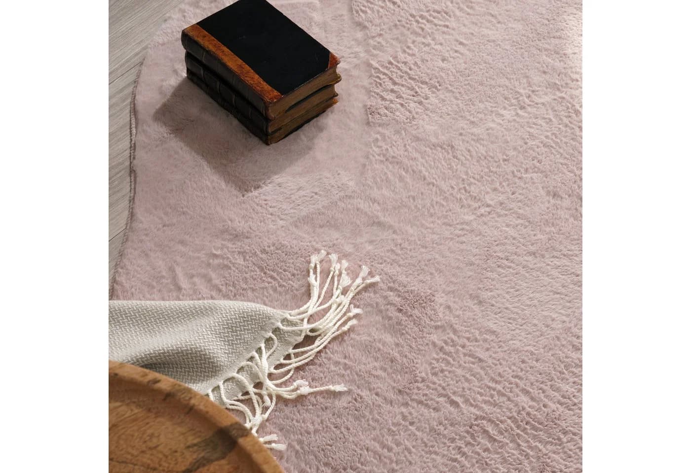 PACO HOME Fellteppich Pelt 640 Rosa Modern Uni - Bild 5