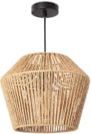 Paco Home Pendelleuchte Pinto Aluminium Papier Schwarz Bild 2
