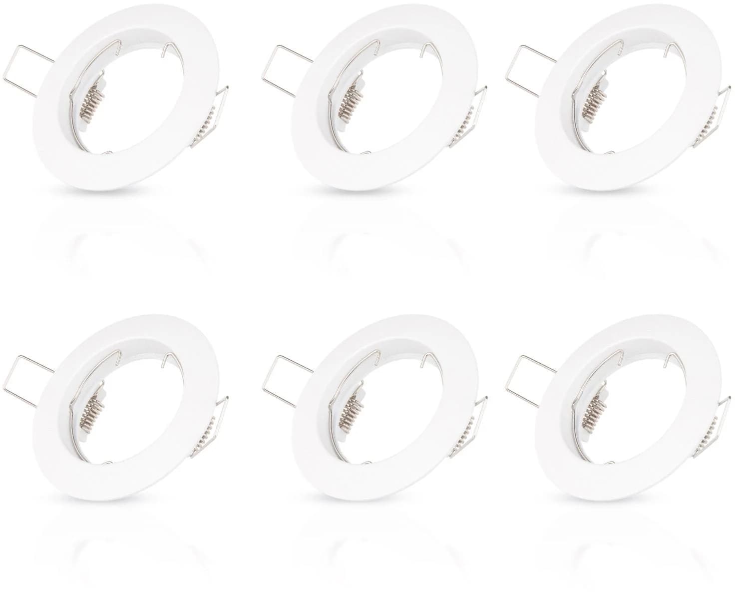 PACO HOME Einbauleuchte Klara Weiß 6er Set GU10