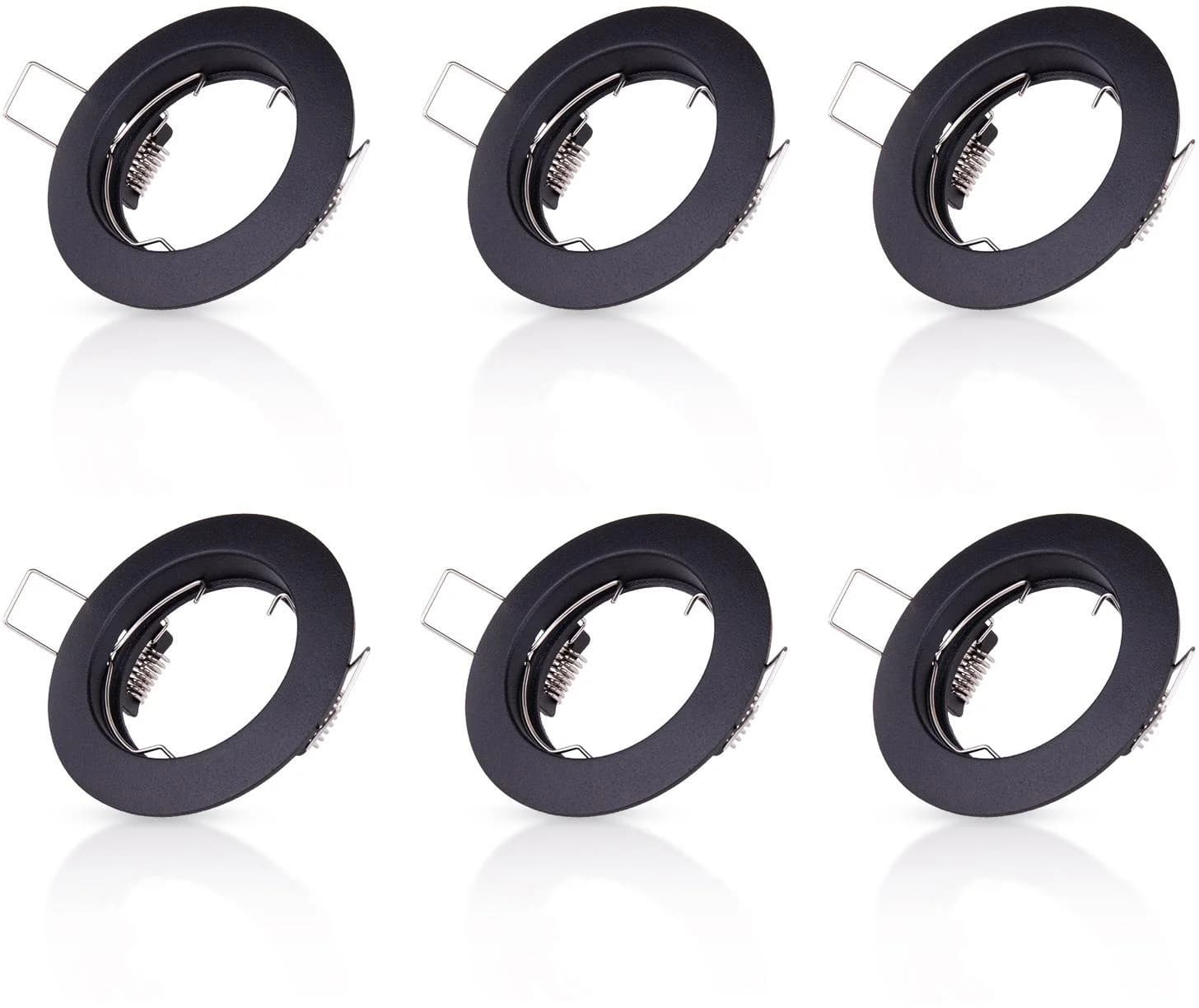 Einbauleuchte Modern Schwarz Aluminium