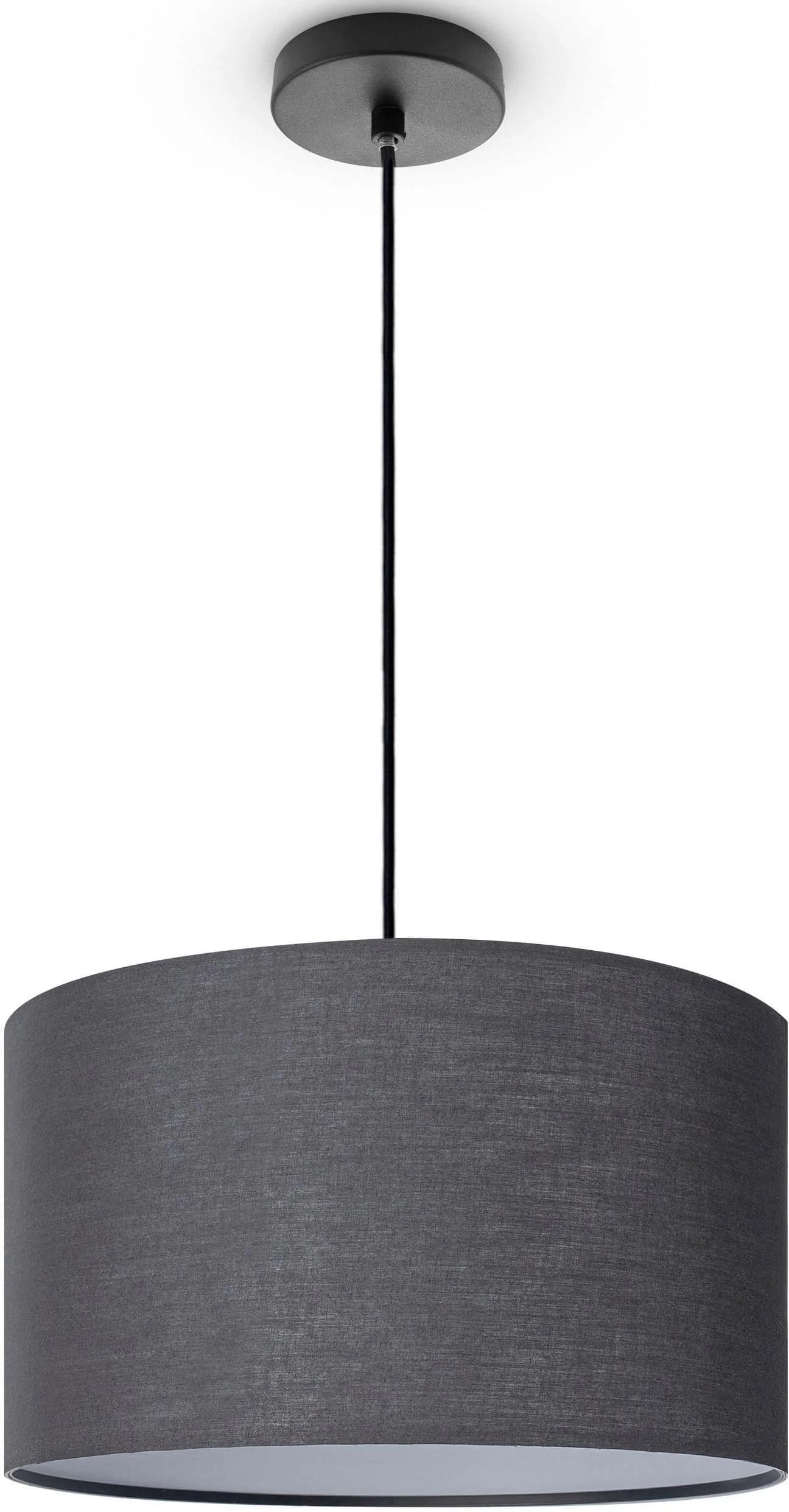 PACO HOME Pendelleuchte HUGO UNI COLOR Schwarz E27