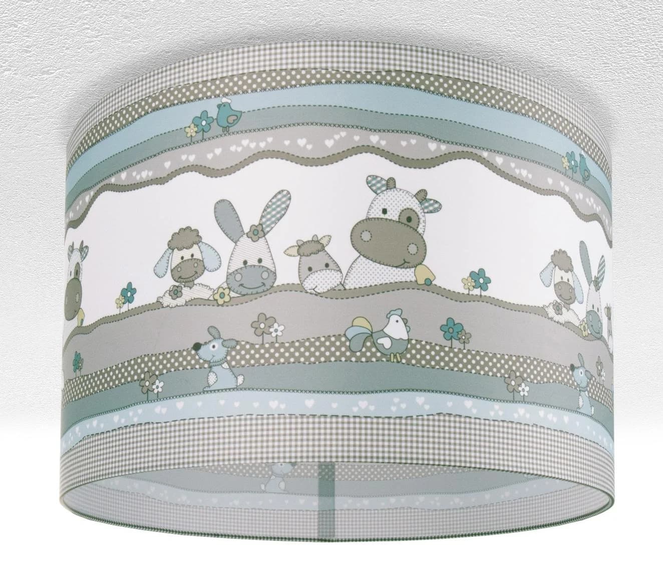 PACO HOME Deckenleuchte Cosmo 210 weiß mit Tier-Motiv