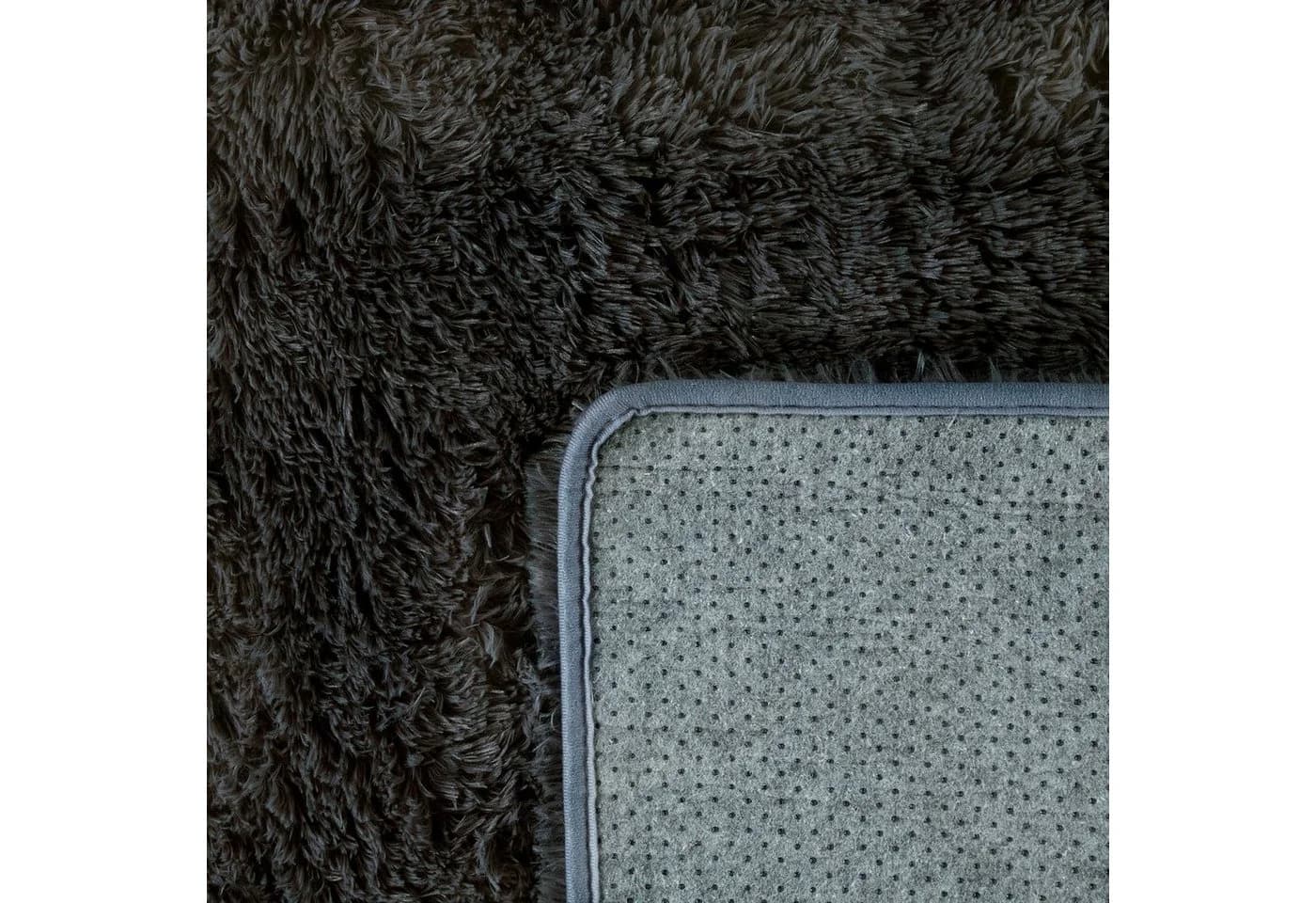 PACO HOME Hochflor-Teppich Silky 591 Anthrazit 140x200cm - Bild 3