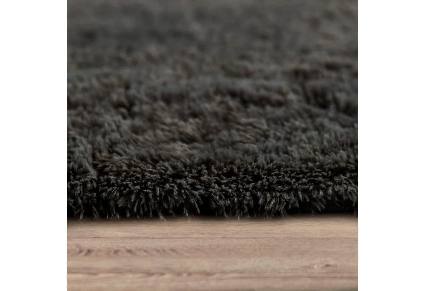 PACO HOME Hochflor-Teppich Silky 591 Anthrazit 140x200cm - Bild 4