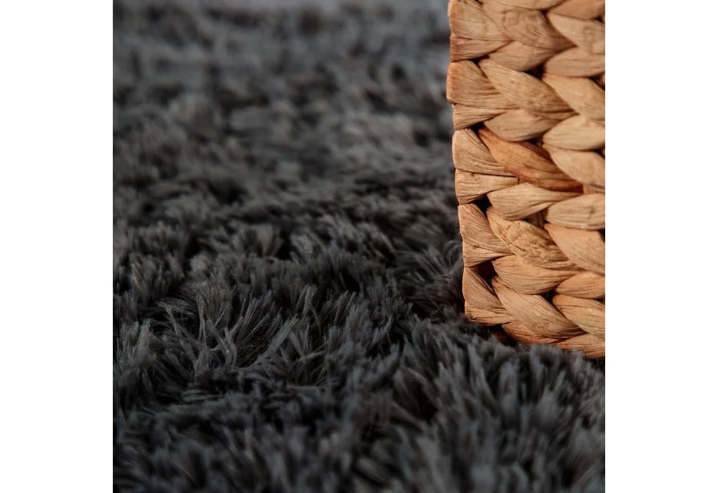 PACO HOME Hochflor-Teppich Silky 591 Anthrazit 140x200cm - Bild 5