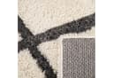 PACO HOME Hochflor-Teppich Arezzo 681 Grau/Weiß Rautenmuster Skandi Bild 3