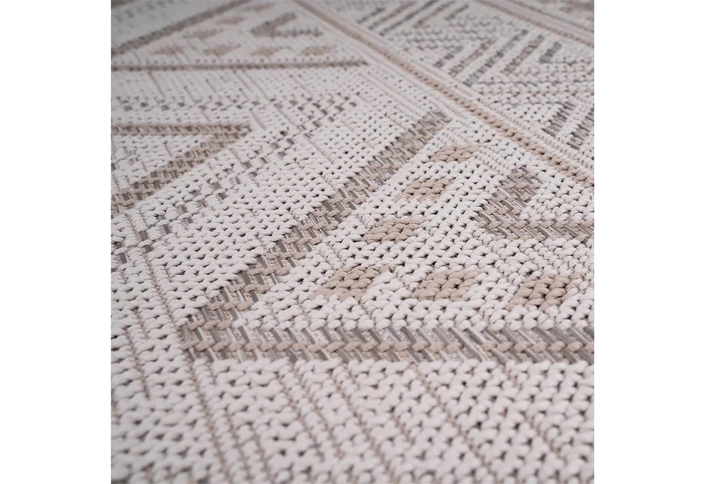 Paco Home Teppich Vermont 184 Beige Rauten Design Outdoor - Bild 5