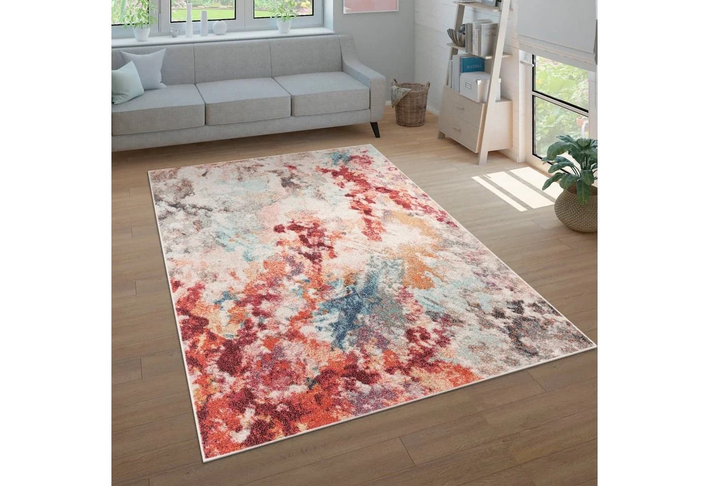 Paco Home Teppich Ryan 932 Bunt Kurzflor Modernes Design - Bild 2