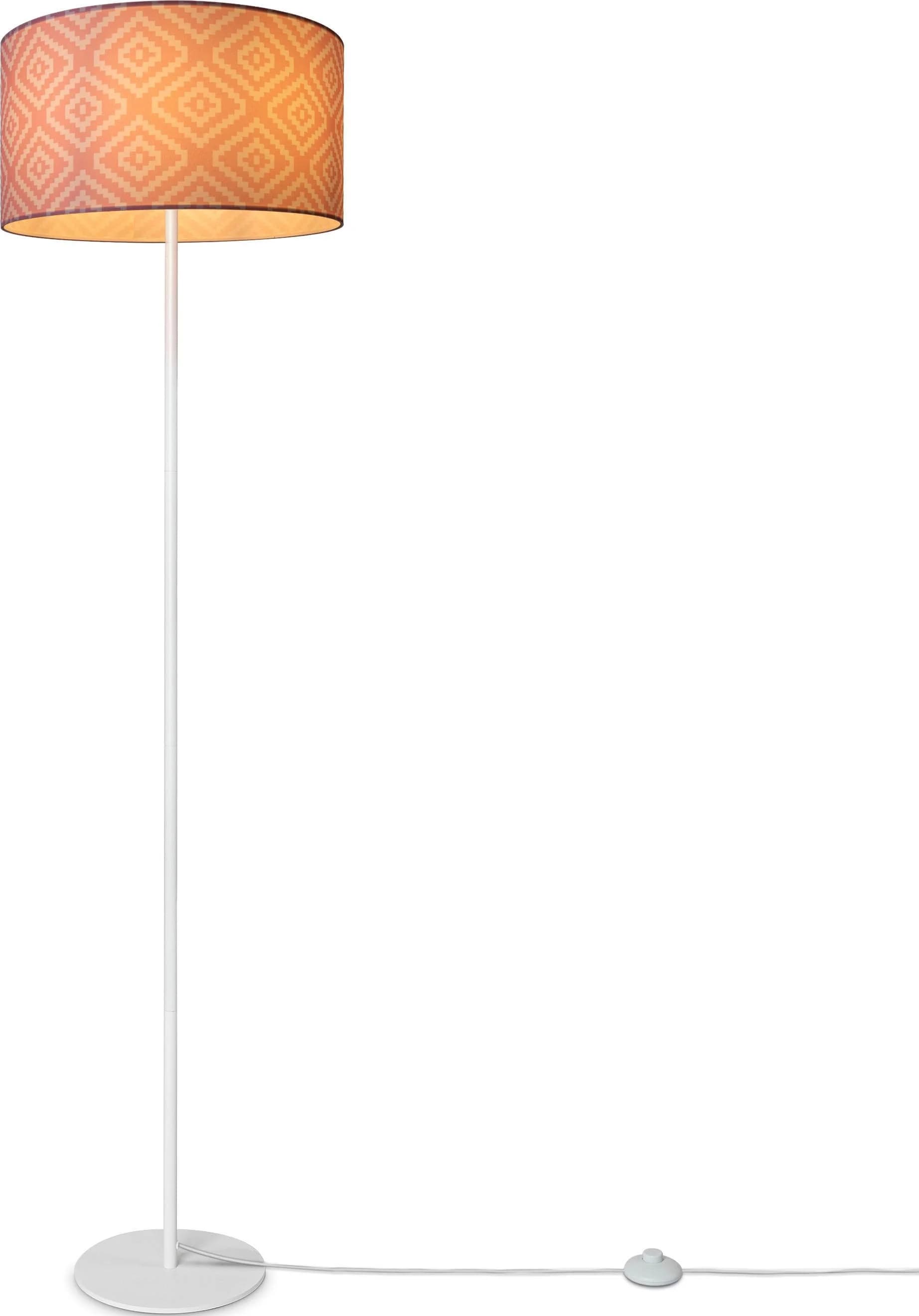 PACO HOME Stehlampe Luca Stella Weiß Retro Vintage